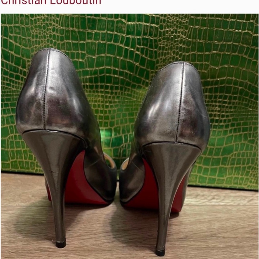 Christian Louboutin Silver Heels